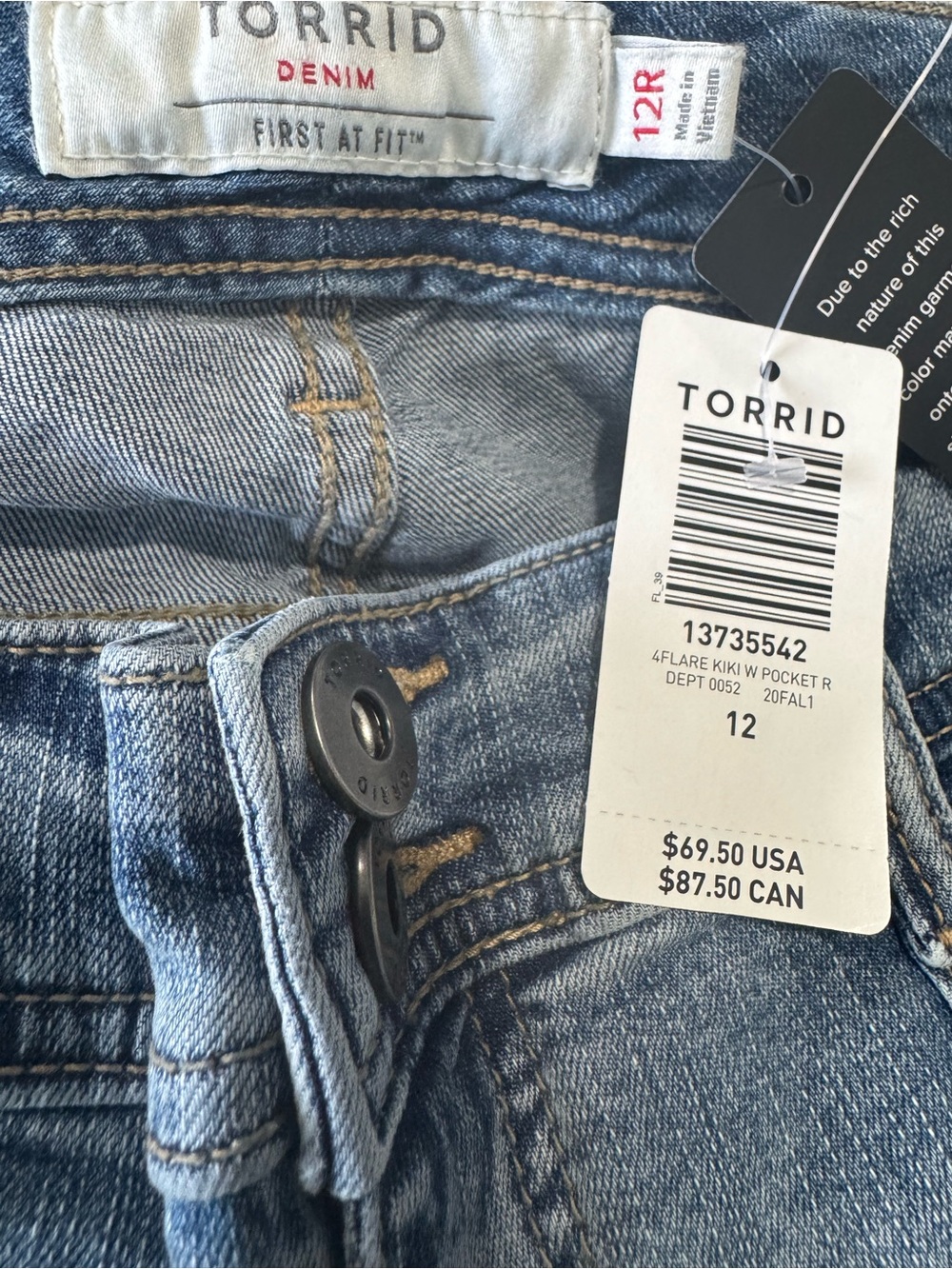 torrid Light Blue Wide-Leg Flare Jeans - Picture 2 of 5